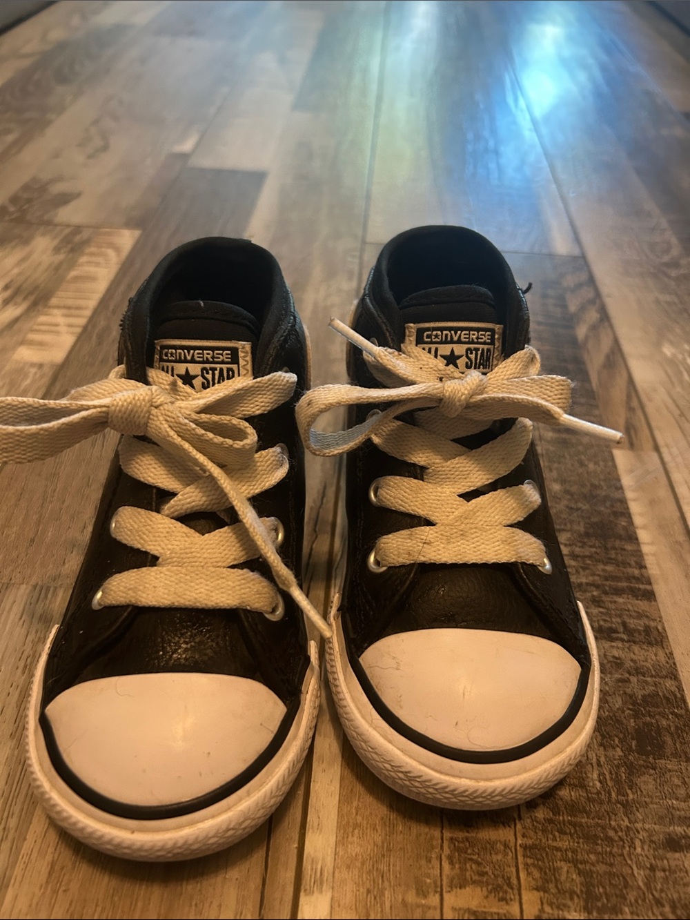Converse Kids Black and White High-Top Sneakers